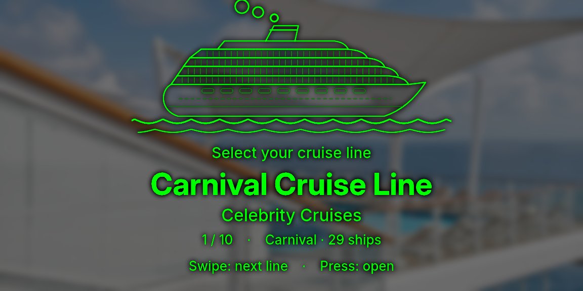 Pick your cruise line